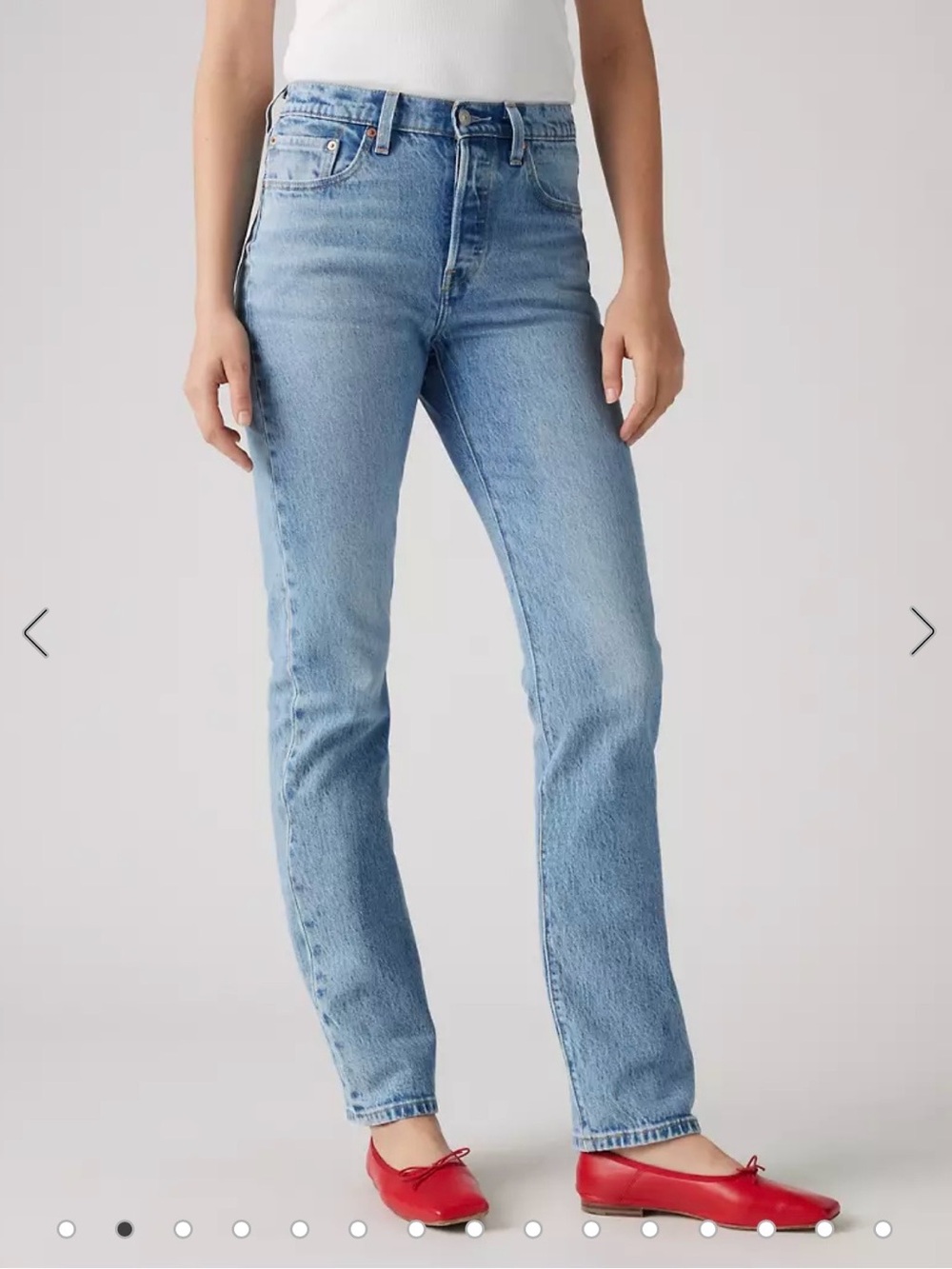 Levi's 501 Original Fit Women’s Straight-Leg Jeans - Hollow Days Light Wash